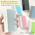 isshoni. numbered MINI notebook grid / Daigo