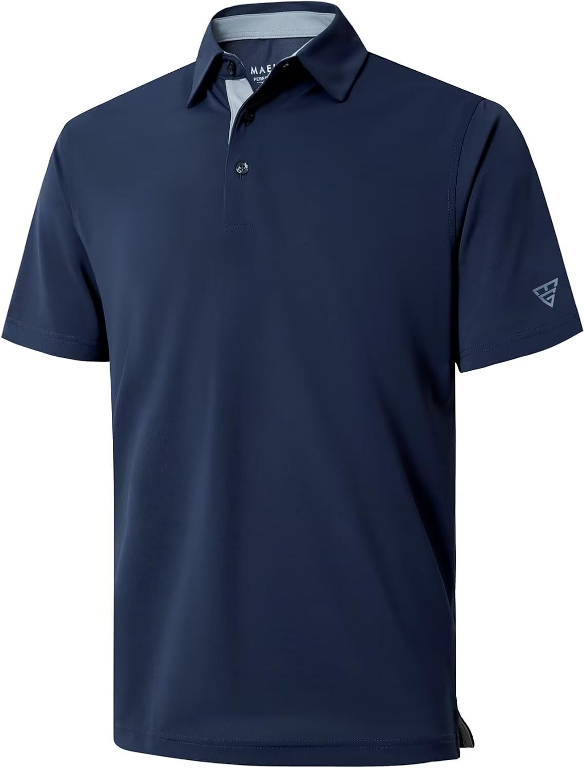 Mens Golf Shirt Short and Long Sleeve Moisture Wicking Dry Fit Performance Solid Casual Pique Golf Polo Shirts for Men