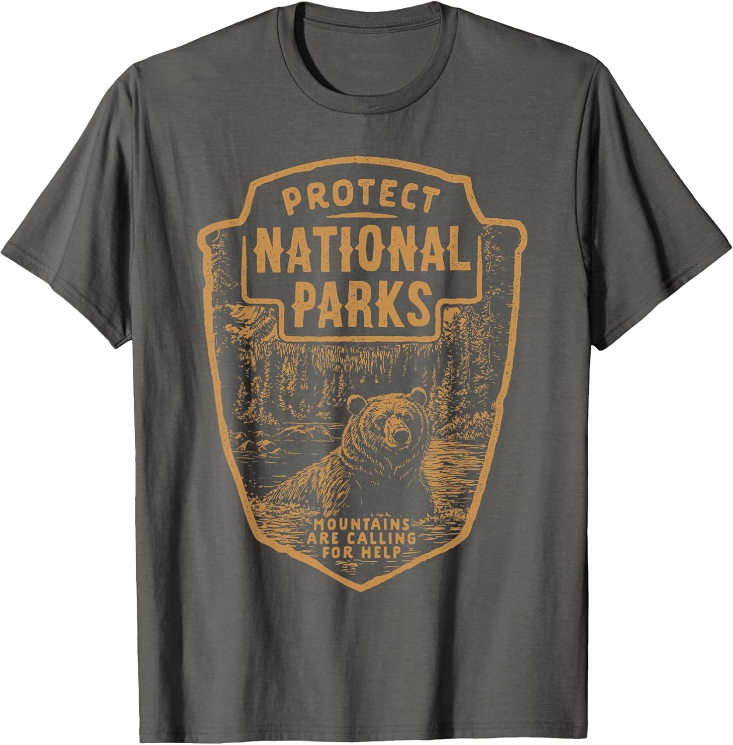 Support Our National Parks Bear Graphic Tees Unisex T-shirt, Sweatshirt, Hoodie, Long Sleeve Tee