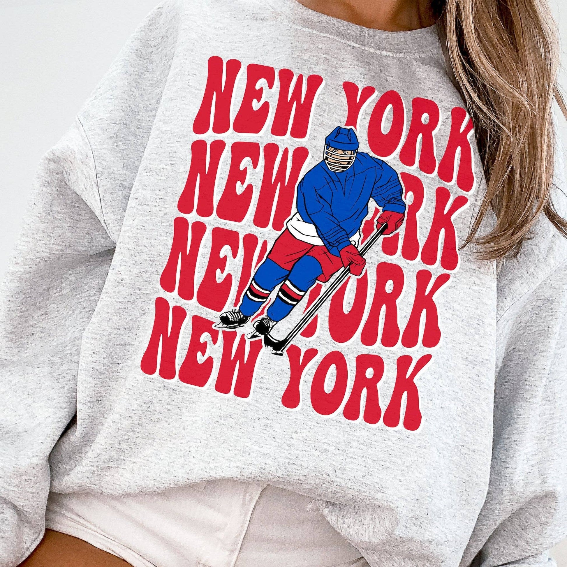 Vintage New York Rangers Hockey Fan Sweatshirt