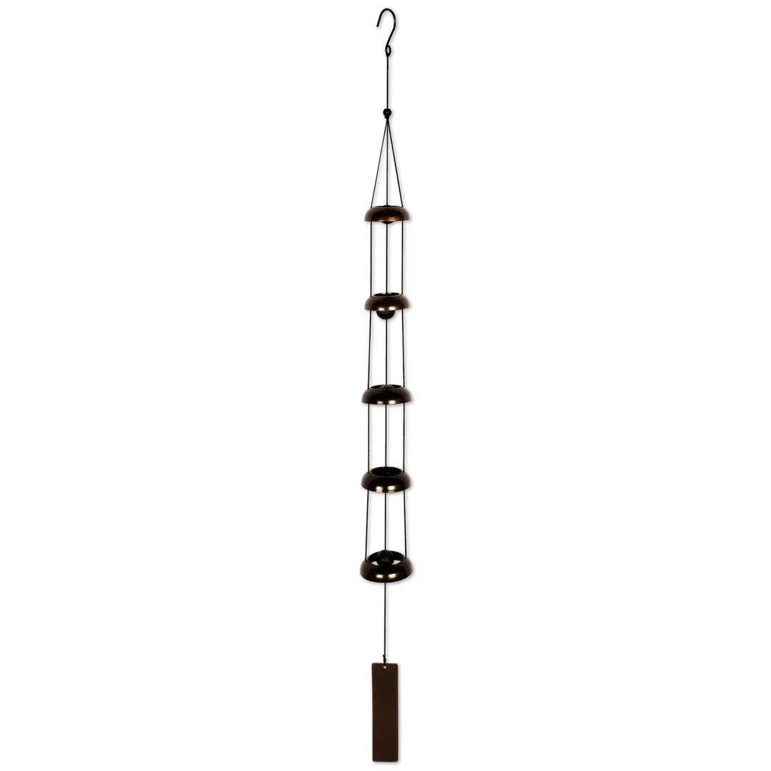 Black Vertical Metal Bell Wind Chime