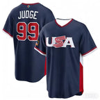 USA Baseball Jersey Judge 99 Men's Navy WBC Baseball Shirt Short Sleeve Fan Version Sportswear 2026 New