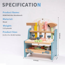 Mini Wooden Tool Bench Set
