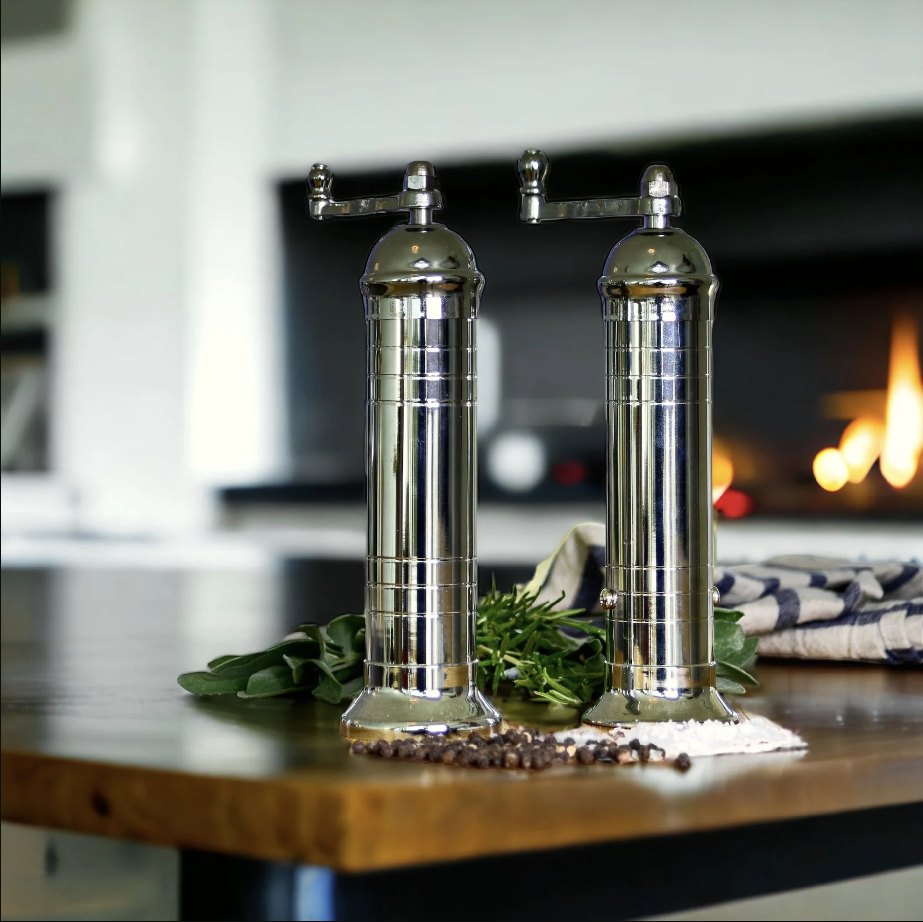 Chrome Salt and Pepper Mill
