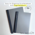 isshoni. numbered notebook grid Black (B5/A5/B6) / Daigo