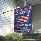 Flagwix American Flag - 250th Anniversary Semiquincentennial America Map Flag
