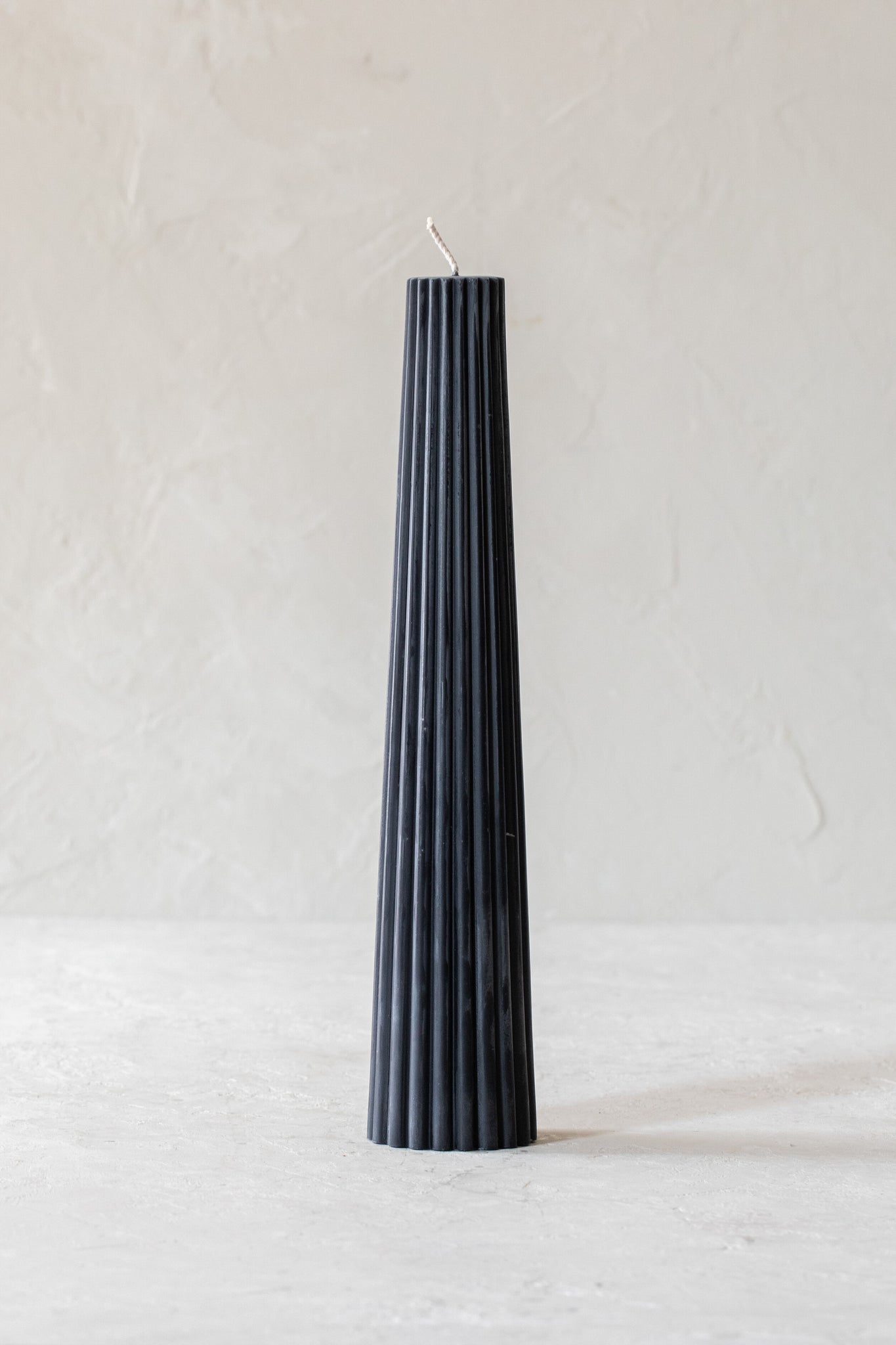 Fluted Beeswax Pillar Candle - Multiple Colors