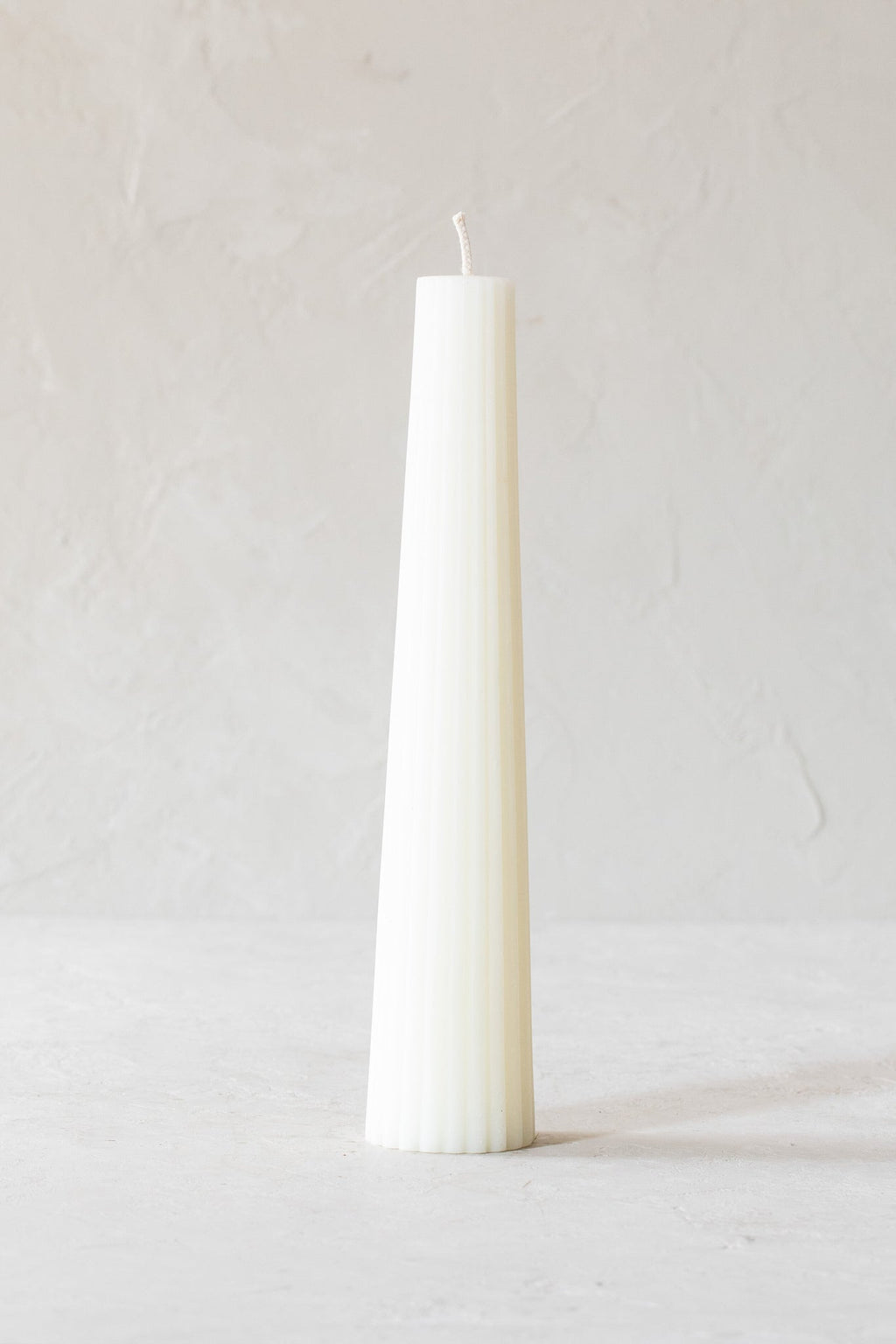 Fluted Beeswax Pillar Candle - Multiple Colors