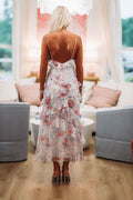 Bloomfinity Maxi Dress - White and Purple