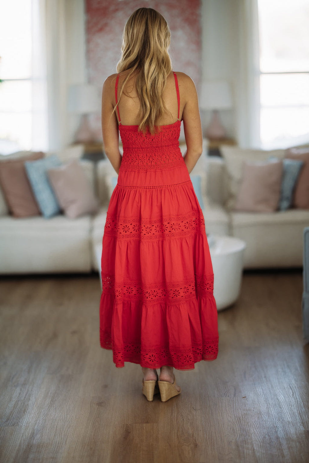 Romance Edit Midi Dress - Red