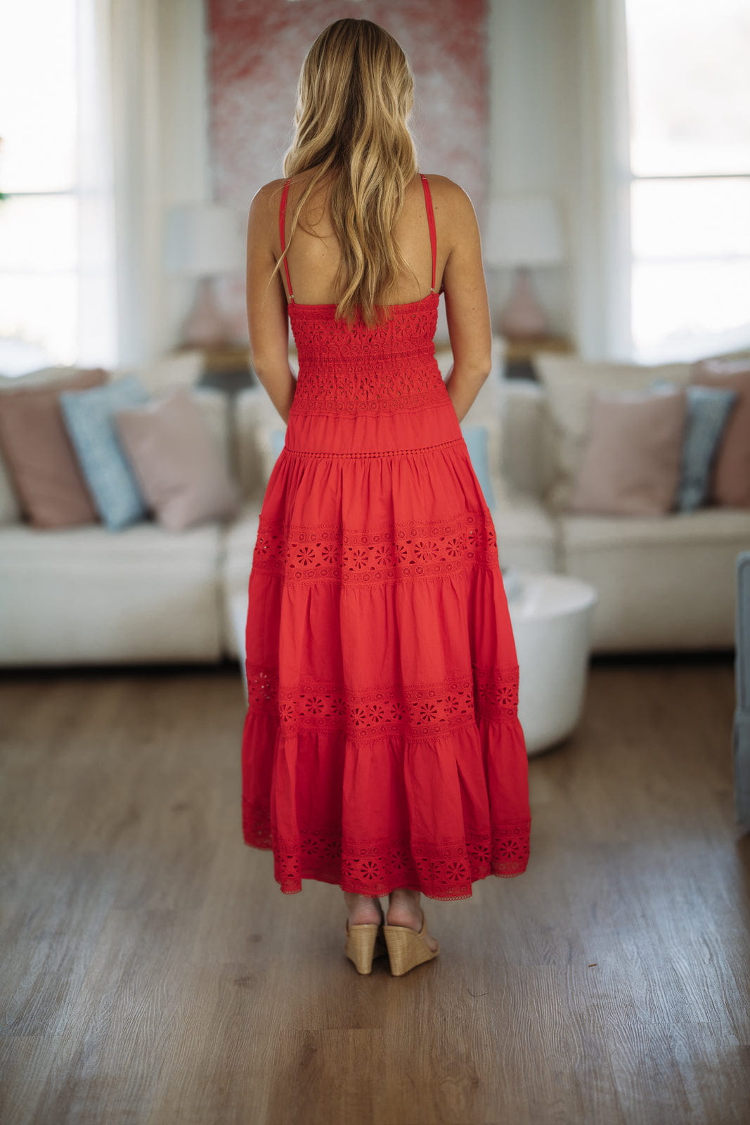 Romance Edit Midi Dress - Red