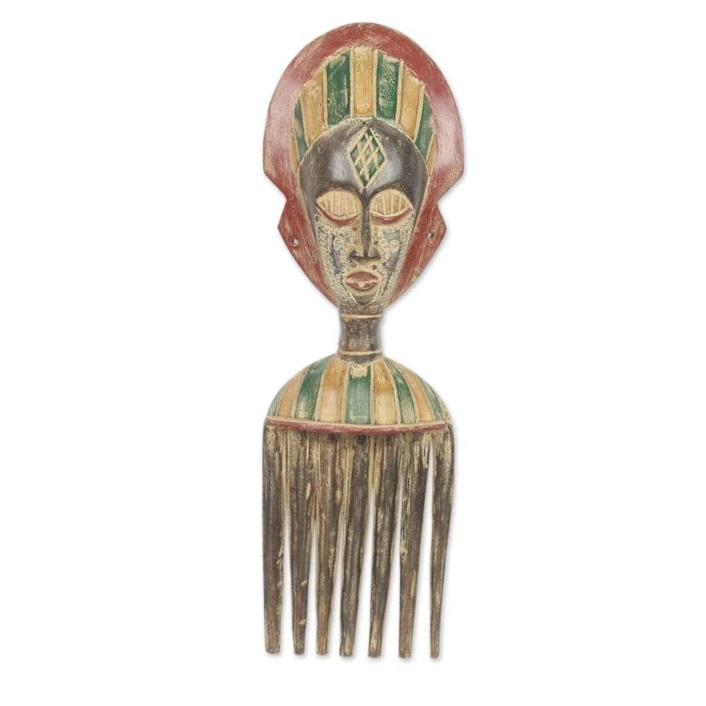 African Comb Mask 'Akan Comb'
