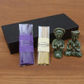 Artisan Crafted Ceramic Incense Set 'Aromatherapy Night'