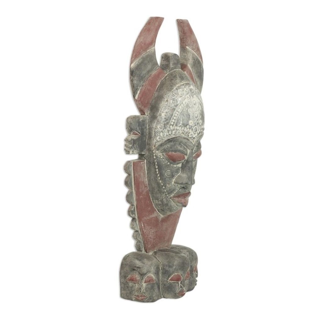 Unique African Wood Mask 'Horn'