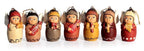 Christmas Holiday Ceramic Angel Ornaments Set of 7 'Angel Orchestra'