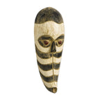 Sese Wood Zebra Mask from Ghana 'Zebra Totem'