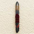 Hand Crafted Ofram Wood and Jute Mask 'Sarkin Kofar Nayibawa'