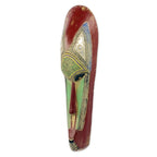 West African Hand Carved Wood Wall Mask from Ghana 'Gorshie'