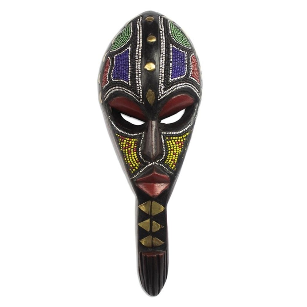 Artisan Made West Africa Sese Wood Mask 'Kimoni'
