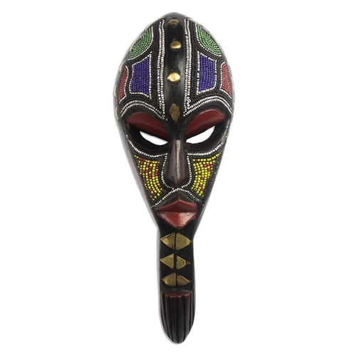 Artisan Made West Africa Sese Wood Mask 'Kimoni'