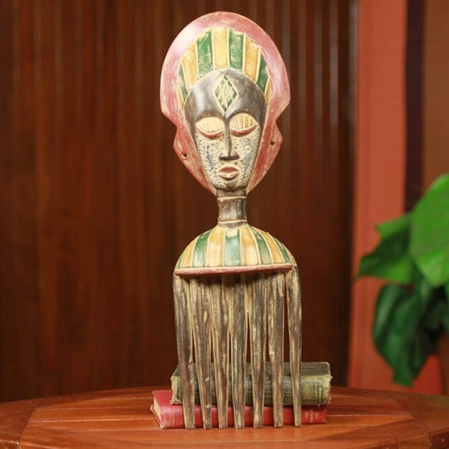 African Comb Mask 'Akan Comb'