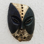 Artisan Crafted African Sese Wood Mask 'Guro'