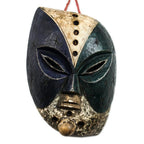 Artisan Crafted African Sese Wood Mask 'Guro'