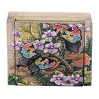 Unique Floral Jewelry Box 'Butterfly Garden'