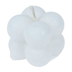 Minimalist Bubble-Shaped White Wax Candle from Mexico 'Quiet Bubbles'