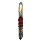 Hand Crafted Ofram Wood and Jute Mask 'Sarkin Kofar Nayibawa'