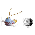 6 Handcrafted Christmas Dove Ceramic Messenger Ornaments 'Christmas Messengers'
