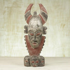 Unique African Wood Mask 'Horn'