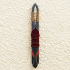 Hand Crafted Ofram Wood and Jute Mask 'Sarkin Kofar Nayibawa'