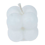 Minimalist Bubble-Shaped White Wax Candle from Mexico 'Quiet Bubbles'