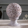 Handcrafted Soapstone Leaf and Tree Candle Holder 'Light the World'