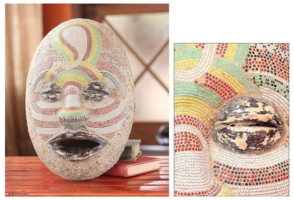 Congolese wood African mask 'Kasai River God'