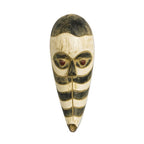 Sese Wood Zebra Mask from Ghana 'Zebra Totem'