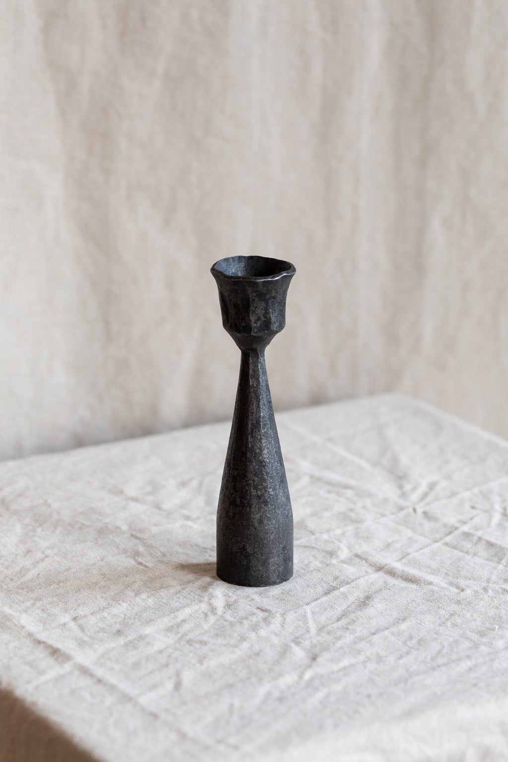 Forged Iron Pipe Candle Holders
