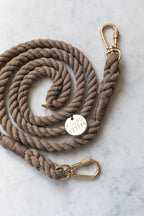 Brass and Natural Rope Leash