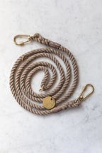 Brass and Natural Rope Leash