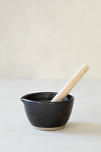 Black Japanese Mortar and Pestle