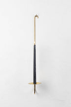 Single Arm Candle Holder - Brass