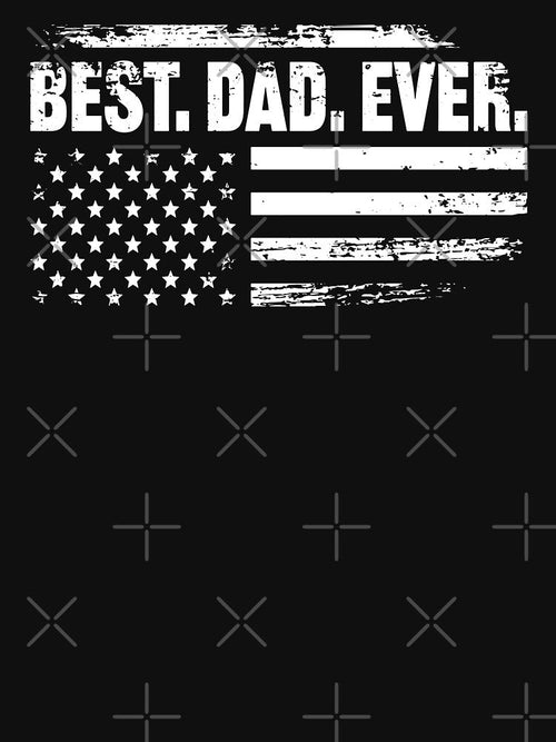 Best Dad Ever with American Flag Shirt. Funny Dad joke Shirt. Father's day Shirt. Funny Dad Sticker. Dad Socks. Gift for Father. Funny Husband Shirt. Gift for him. American Shirt. Papa Shirt. by Aknarin Thika