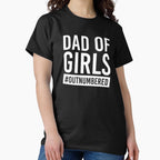 Dad of girls Shirt. Funny Dad joke Shirt. Father's day Shirt. Funny Dad Sticker. Dad Socks. Gift for Father. Funny Husband Shirt. Gift for him. Papa Shirt. by Aknarin Thika
