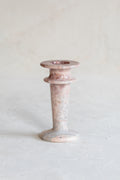 Vintage Pink Onyx Candlestick