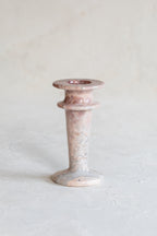 Vintage Pink Onyx Candlestick
