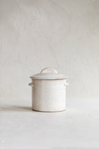 Vintage Stoneware Lidded Crock