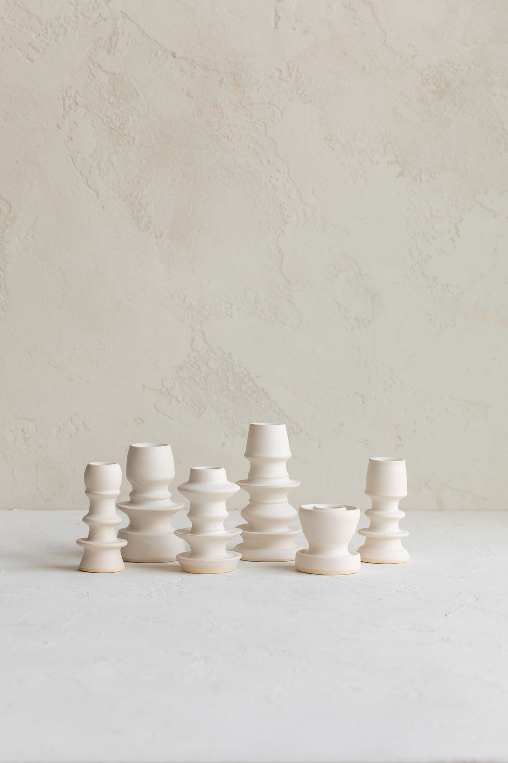 Grandmont Street Sculptural Candle Holder - White