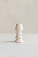 Grandmont Street Sculptural Candle Holder - White