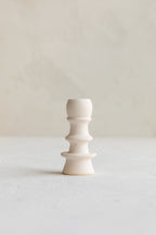 Grandmont Street Sculptural Candle Holder - White